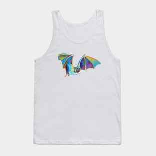 Cute Flying Halloween Bat Named Batrick Swayze Tank Top